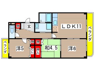 ヴィラ９３の物件間取画像